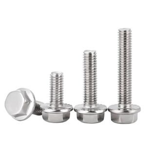 Bolts Hex Flange Fully Threaded DIN6921 A2-70 Stainless Steel 304-1