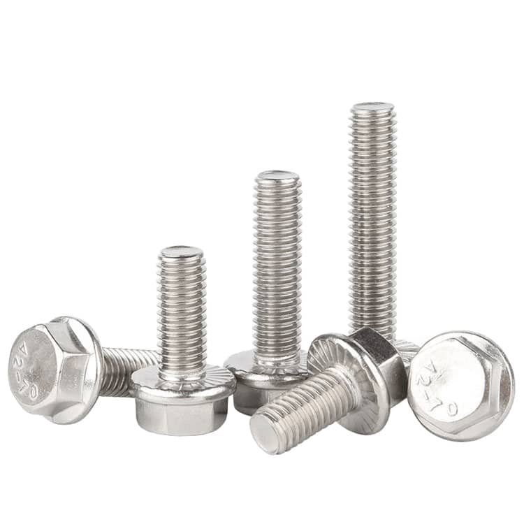 Bolts Hex Flange Fully Threaded DIN6921 A2-70 Stainless Steel 304-2