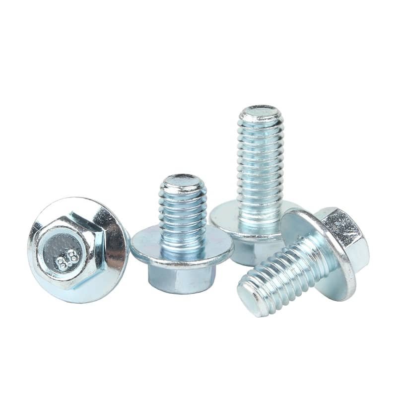 Bolts Hex Flange Fully Threaded DIN6921 Class 8.8 Carbon Steel 10B21-2