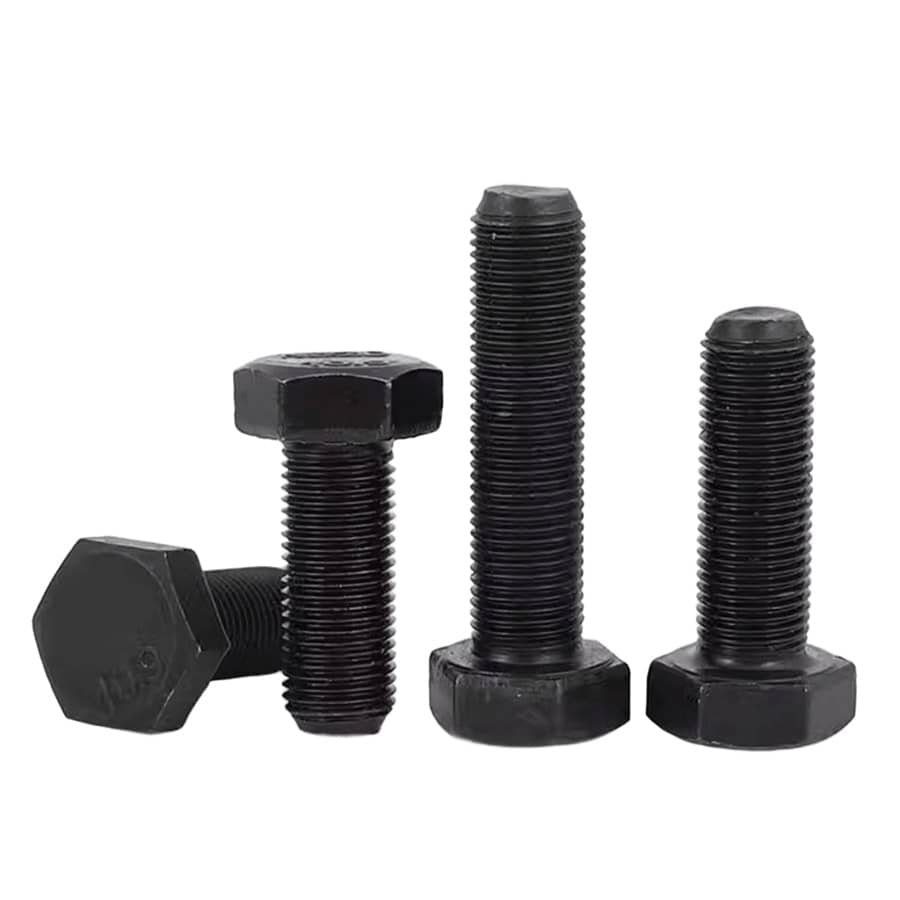 Bolts Hex Head Fully Threaded DIN933 Class 10.9 Alloy Steel Black-1