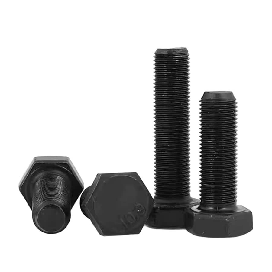 Bolts Hex Head Fully Threaded DIN933 Class 10.9 Alloy Steel Black-2