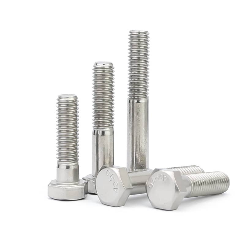 DIN931 Hex Head Bolts Half Thread A2-50 Stainless Steel 304-1
