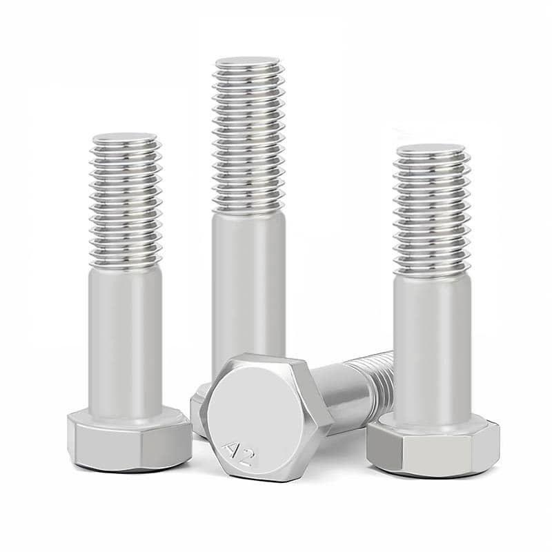 DIN931 Hex Head Bolts Half Thread A2 Stainless Steel 304-1