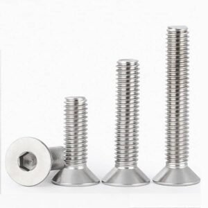 Machine Screws Hex Socket Flat Head Cap DIN7991 Stainless Steel 304-1