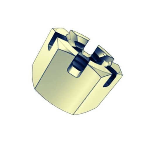 Hex Slotted Nuts-Image- Screwlist.com
